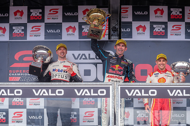 2022 Sunday podium. Broc Feeney (first), Chaz Mostert (second) & Anton De Pasquale (third).