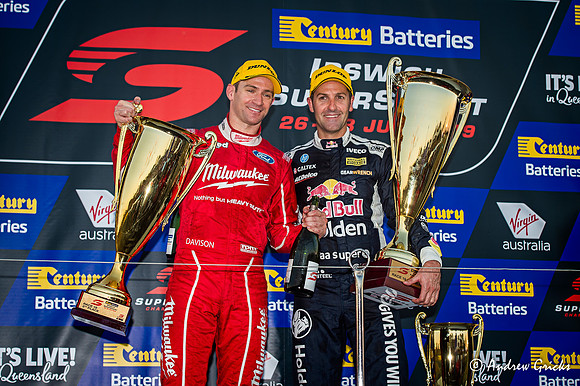 2019 Podium. Jamie Whincup (first) & Will Davison (second)