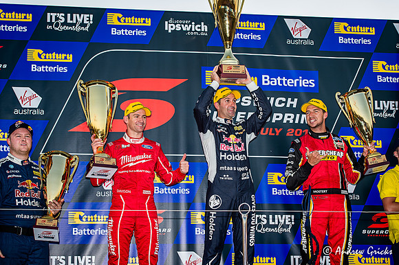 2019 Podium. Jamie Whincup, Will Davison & Chaz Mostert