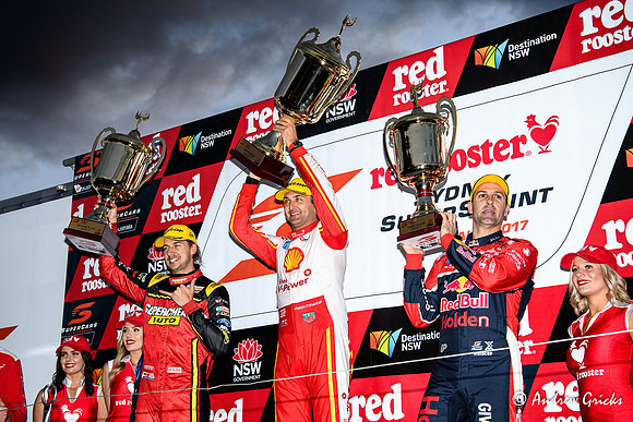 2017 Podium Fabian Coulthard, Chaz Mostert & Jamie Whincup