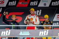 2025 Friday race podium. Brodie Kostecki (first), Cam Waters (second) & Anton De Pasquale (third)