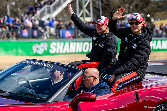 2024. Peter Dutton rides with James Golding & David Russell in the driver's parade