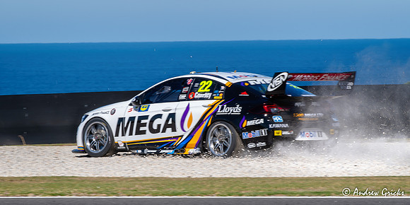 2019 James Courtney in the gravel.