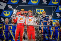 2019 Saturday Podium. Scott McLaughlin (first), Fabian Coulthard (second) & Andre Heimgartner (third).