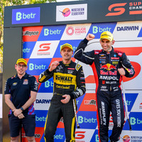 2024 Race 1 podium, Broc Feeney (first) & Mark Winterbotton (second)