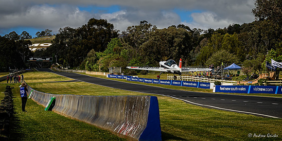 2024. Hayden Pullen lands on Mountain Straight with the Peter Brock trophy