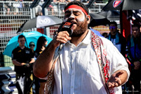 2024 Aboriginal entertainer sings the national anthem