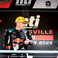 2025 Saturday race winner Broc Feeney on the podium